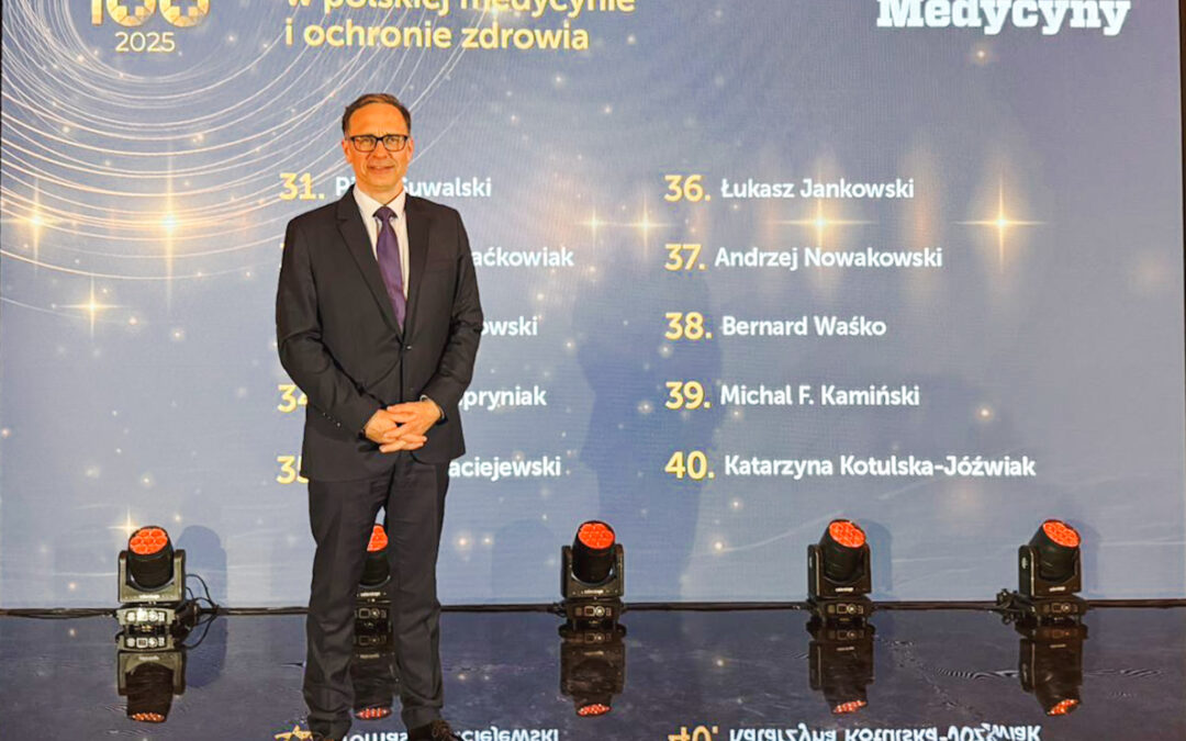 Sukces naszego ginekologa-onkologa. Prof.&nbsp;Andrzej Nowakowski wśród najbardziej wpływowych osób w&nbsp;polskiej ochronie zdrowia